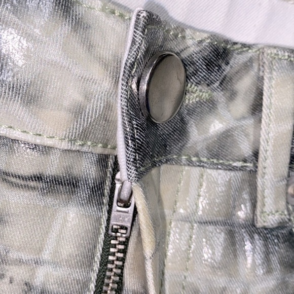 ASOS snakeskin green pants size 25 - Picture 3 of 8